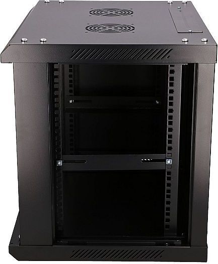 Kabinet rrjeti Extralink 9U 600x450, montim në mur, i zi