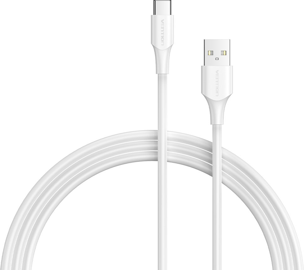 Kabllo USB në USB C Vention, 1.5 m, 3A, e bardhë