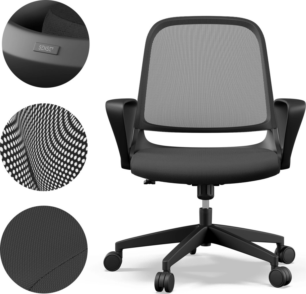 Karrige zyre SENSE7 Sopty, e zezë