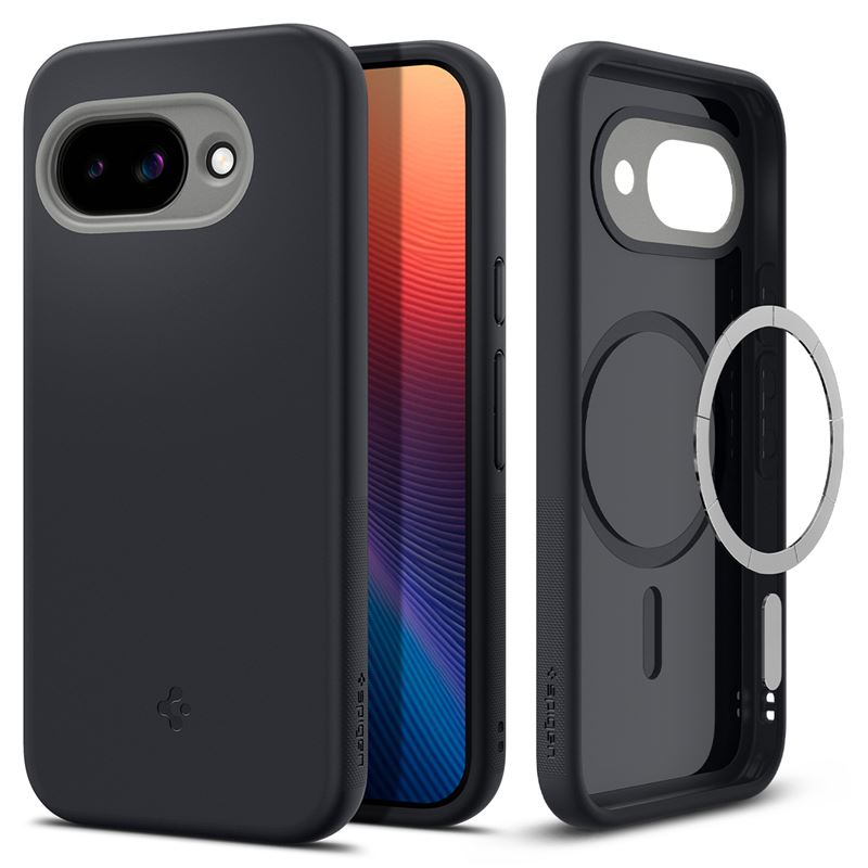 Mbrojtëse Spigen Nano Pop Mag për Google Pixel 9a, e zezë/e hirtë