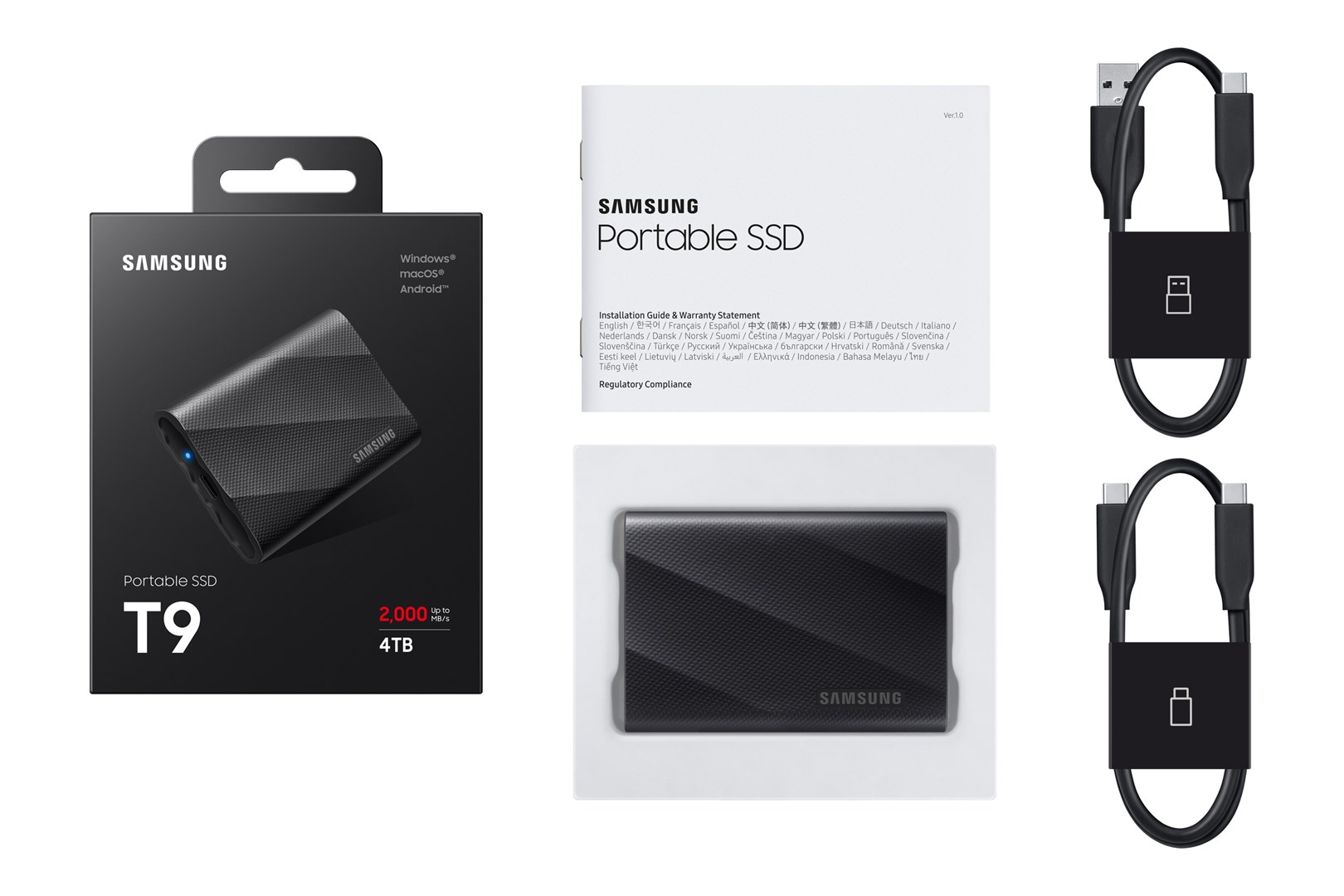 Disk Samsung MU-PG4T0B, 4 TB, USB Type-C, 3.2 Gen 2, i zi