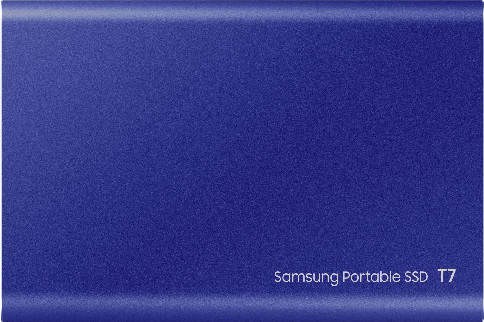 Disk i jashtëm SSD Samsung Portable T7, 500GB, USB 3.2 Gen 2, blu