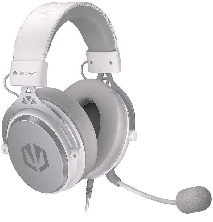 Kufje Endorfy Viro Plus USB Onyx White, të bardha