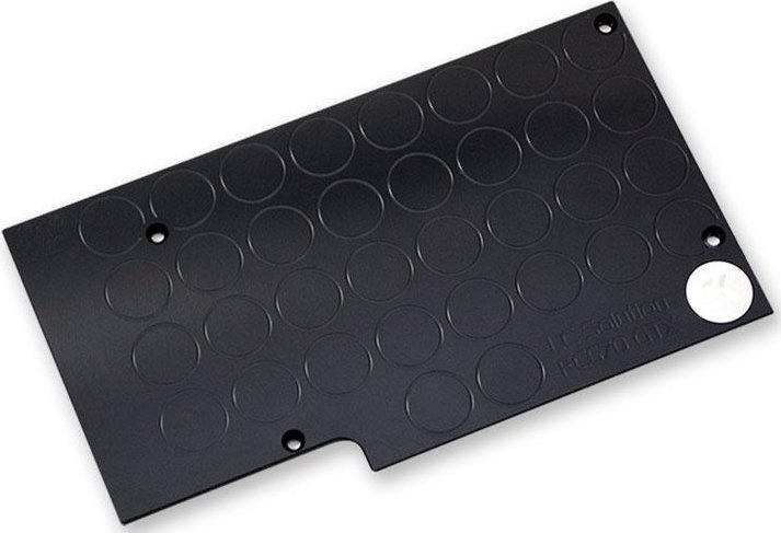 Pllakë mbrojtëse grafike EK Water Blocks FC, metal, e zezë