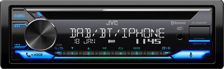 Radio për makinë JVC KD-DB922BT