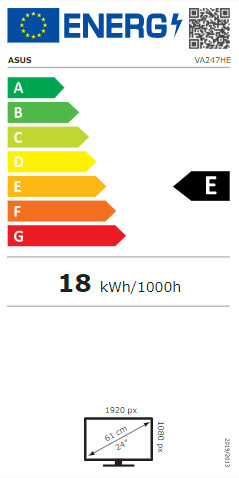 Monitor ASUS VA247HE - LED 23.8", FullHD, i zi