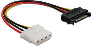 Kabllo Delock Molex - SATA, 0.15m, shumëngjyrëshe