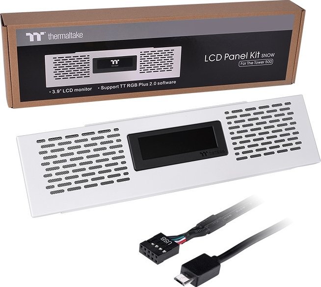 Panel LCD për kasë Thermaltake Snow White, 3.9", për Tower 500, i bardhë