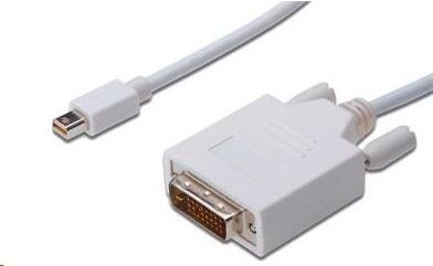 Kabllo PremiumCord DisplayPort Mini - kabllo DVI-D, 2m, e bardhë