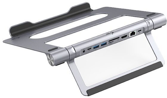 Mbajtëse ftohëse me docking station dhe Power Deliwery i-tec 100W, e argjendtë