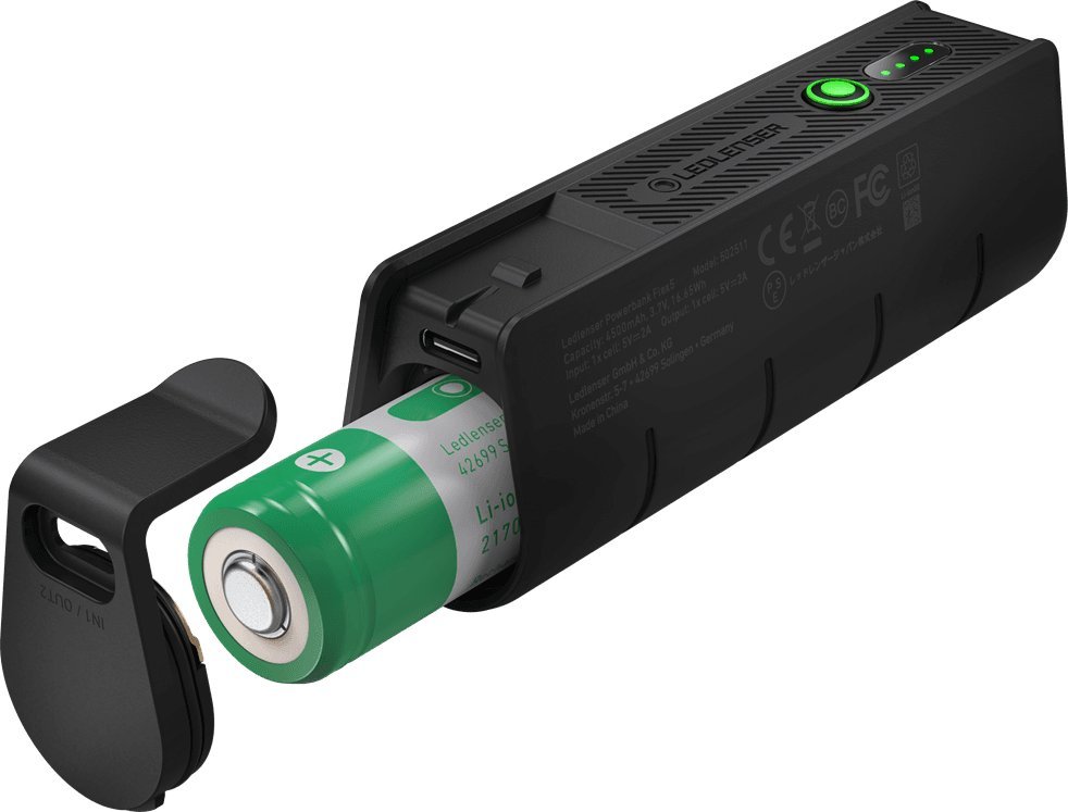 Powerbank Ledlenser Flex5 Powerbankplus, 4500mAh, Li ion 21700, i zi