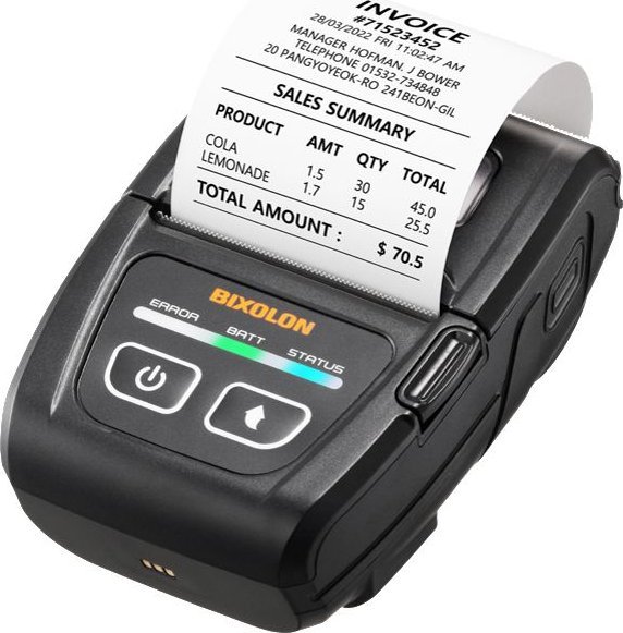 Printer portativ faturash Bixolon SPP-C200, 203dpi, 58mm, USB C, Bluetooth
