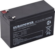 Bateri AGM EUROPOWER EP, 12V, 7.2Ah T2, gri
