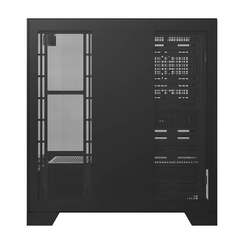 Kuti kompjuteri Darkflash DY450, xham i temperuar, pa ventilatorë, e zezë