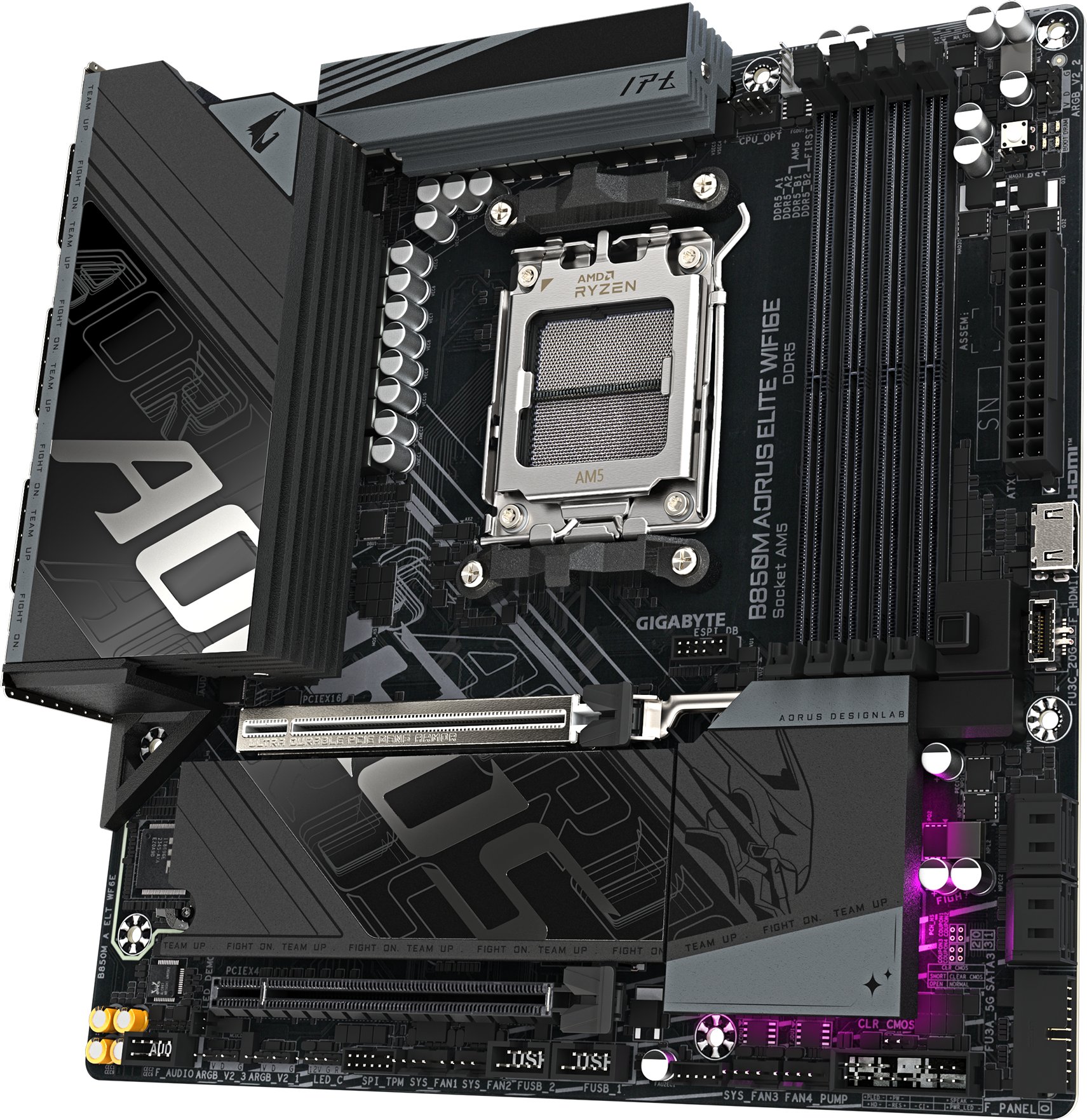 Pllakë amë Gigabyte B850M Aorus Elite WiFi 6E, DDR5, PCIe 5.0, e zezë