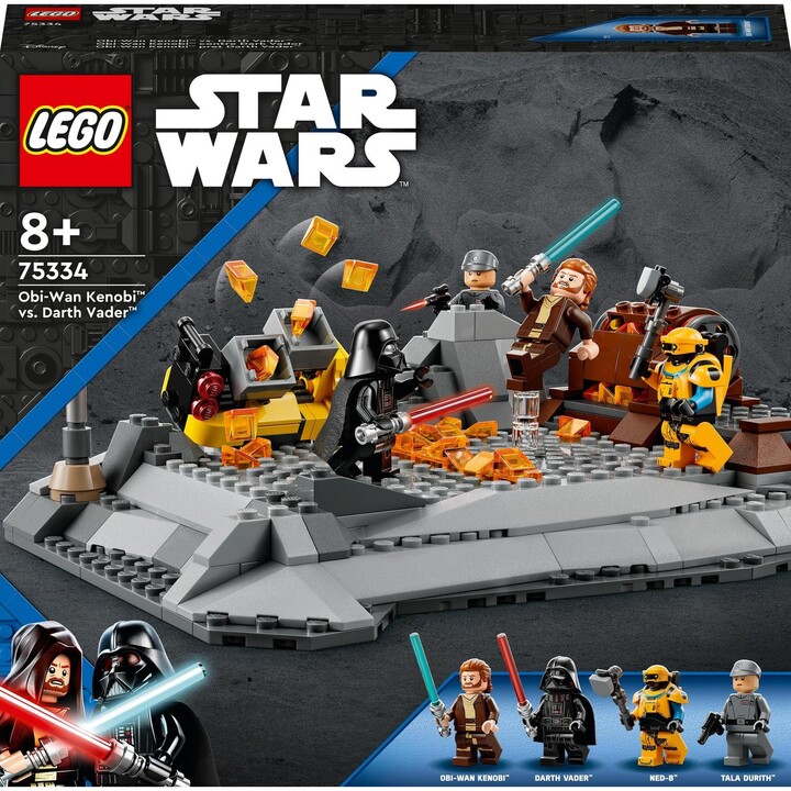 Set LEGO® Star Wars™ 75334 Obi-Wan Kenobi™ Vs. Darth Vader™, 282 pjesë