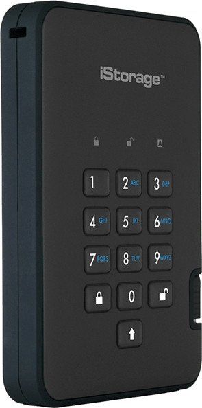 Hard disk i jashtëm iStorage DiskAshur, 2TB, USB 3.1, i zi