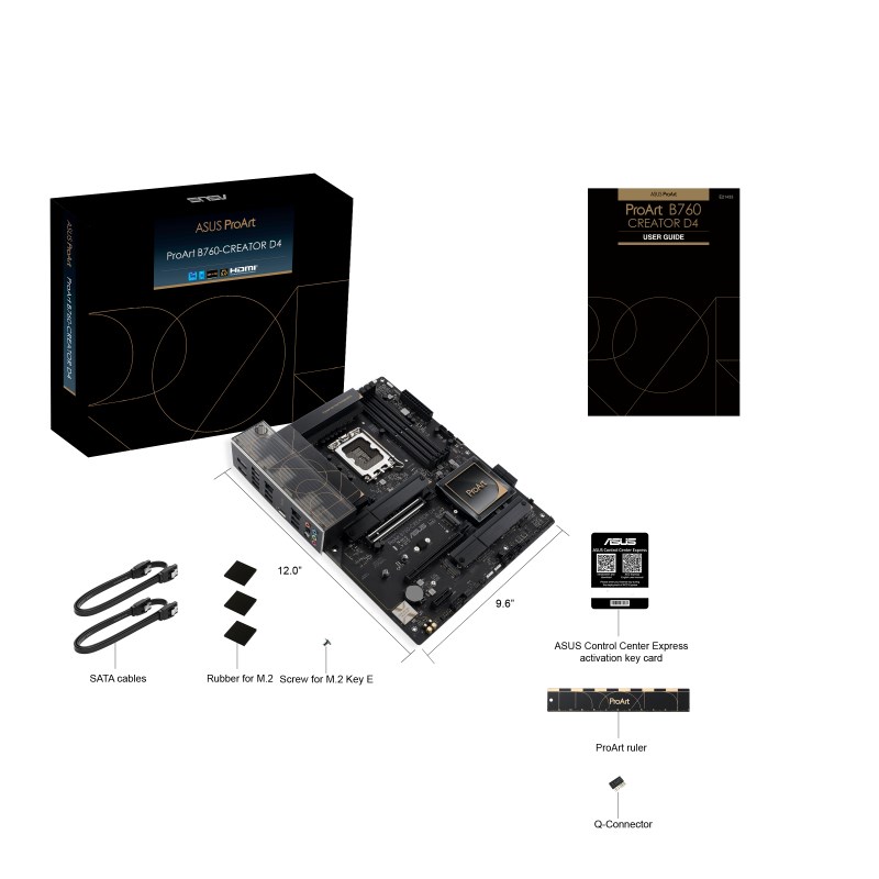 Pllakë amë ASUS PROART B760-CREATOR D4 Intel B760 LGA 1700 ATX