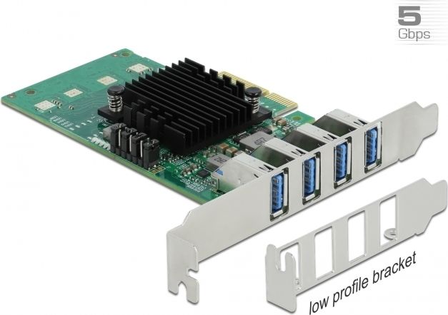 Kartë zgjeruese Delock PCIe 2.0 x4 89048, 4x USB 3.0, për PC desktop