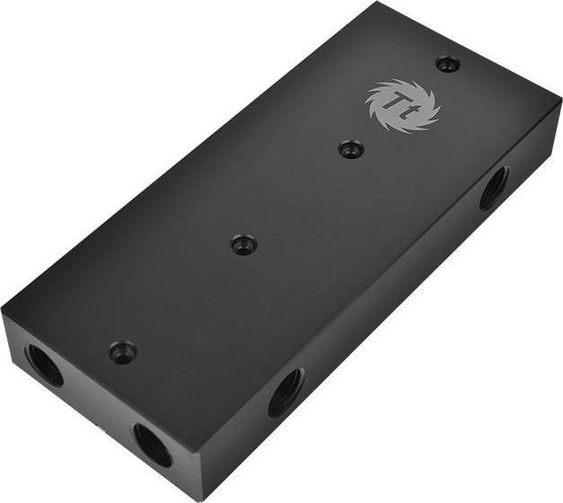 Lidhës ftohës për GPU Thermaltake Pacific VGA Bridge Quad G1/4, për 4 karta grafike, i zi