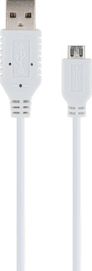 Kabllo USB Schwaiger LK200M532, 2 m, USB A në Micro USB, USB 2.0, e bardhë