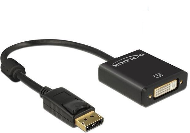 Përshtatës DeLock 62599, DisplayPort në DVI-I, i zi