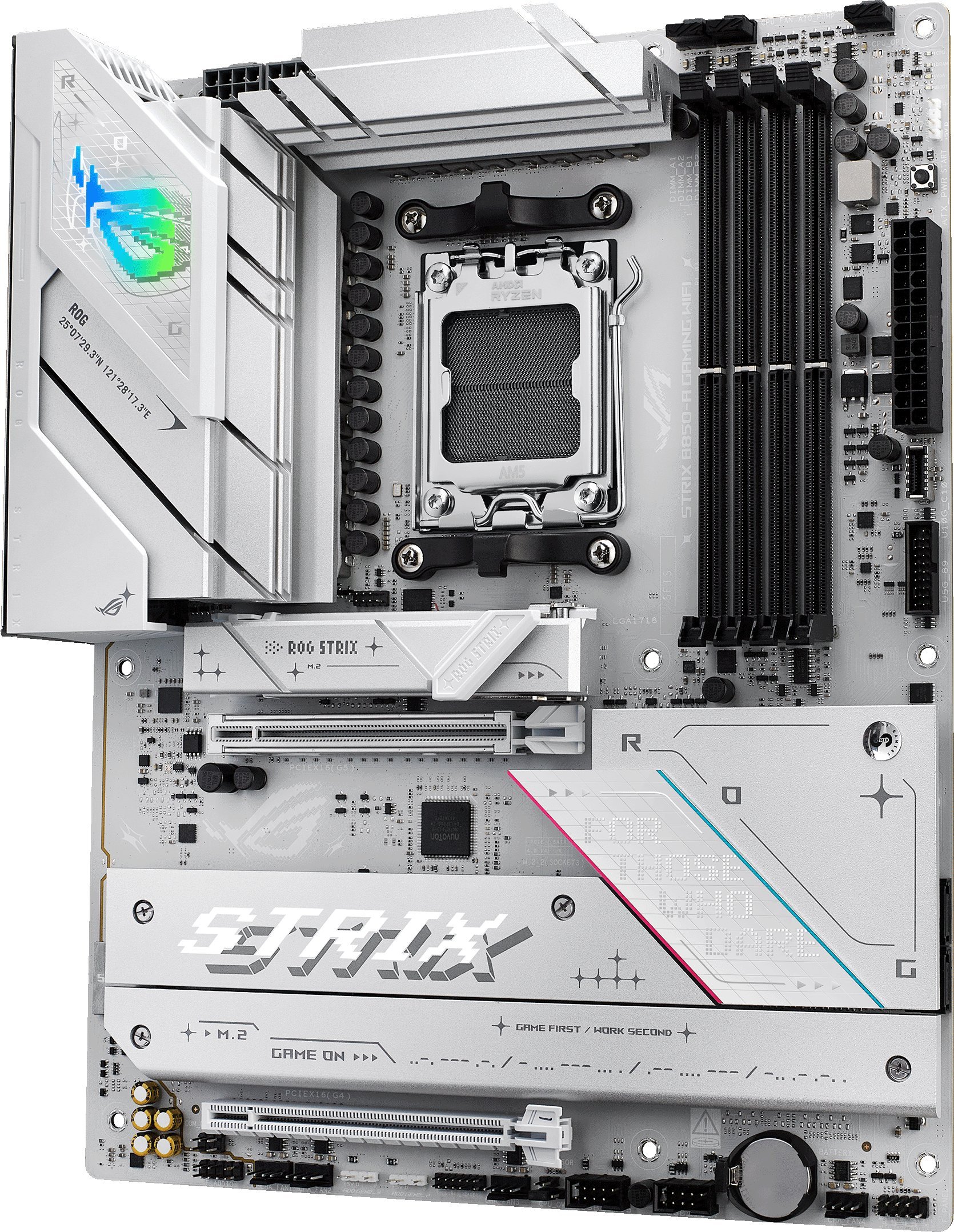 Pllakë amë ASUS ROG Strix B850-A Gaming WiFi, ATX, AMD AM5, WiFi 7, e bardhë