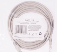 Kabllo rrjeti Libox, UTP, CAT.5E, 4x2x26 AWG, 1.5m, e bardhë