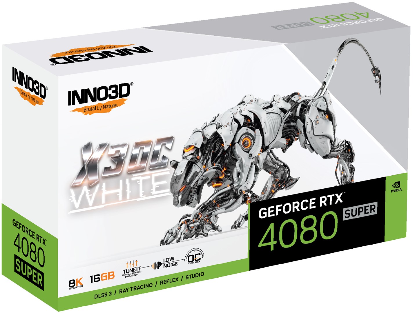 Kartelë grafike Inno3D GeForce RTX 4080 SUPER X3 OC White 16GB GDDR6X