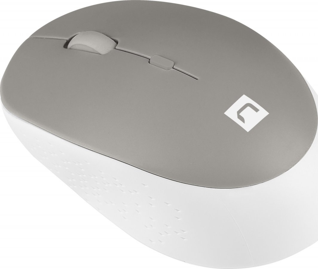 Maus Natec Harrier, wireless, Bluetooth, i bardhë dhe i hirt