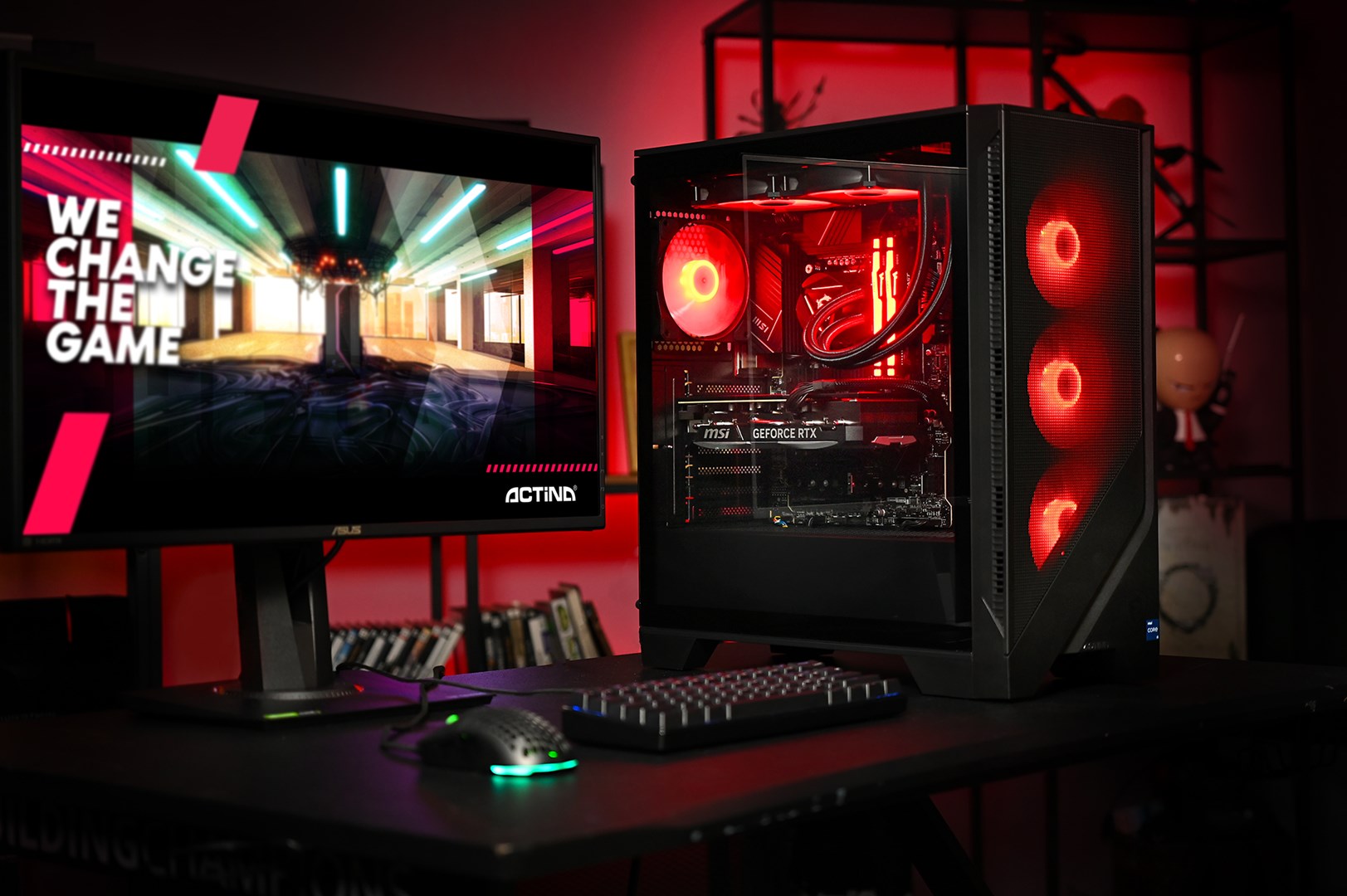 Kompjuter Actina, Ryzen 7 7800X3D, 32GB DDR5, 2TB SSD, RTX 4080 SUPER, i zi