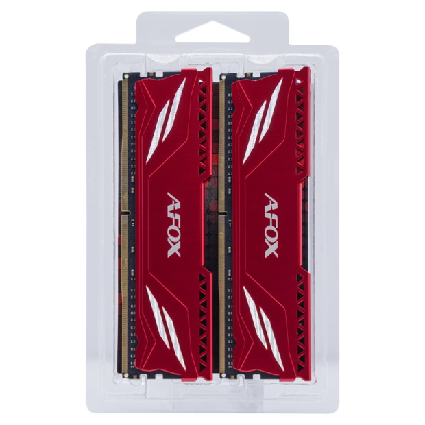 РАМ меморија Afox Gaming DDR4 2x16GB, 3200MHz CL16, црвена