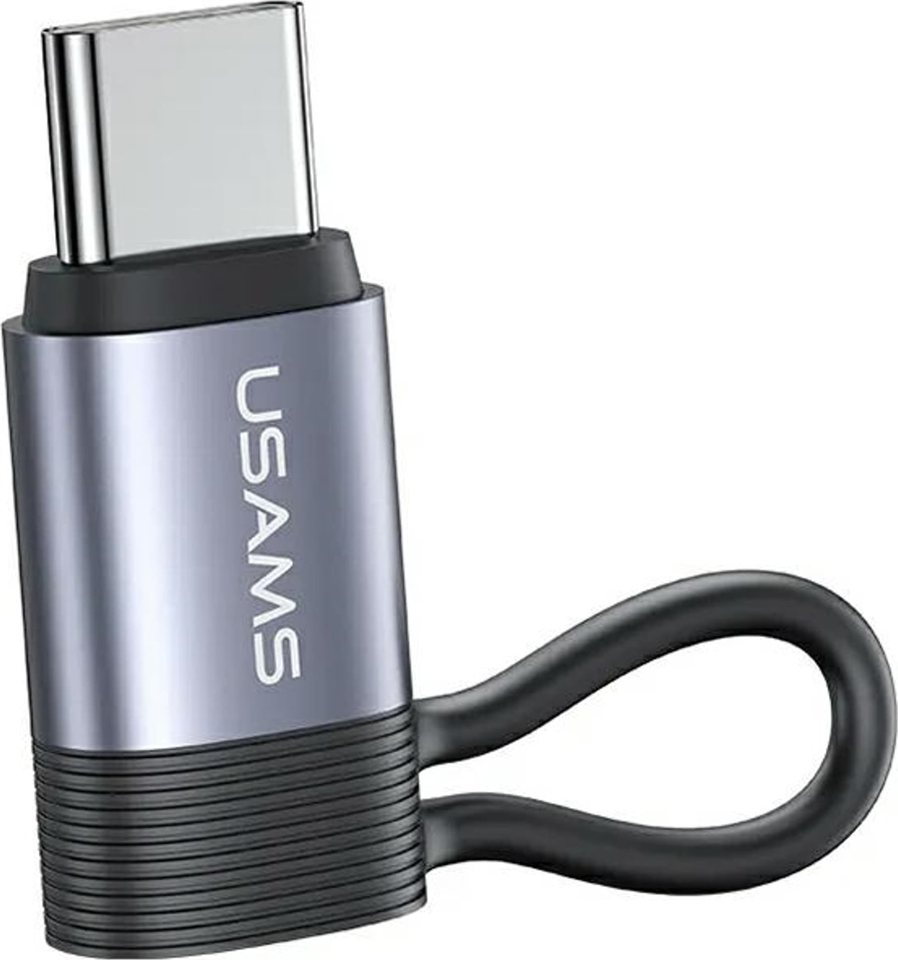 Adapter Lightning në USB C Usams AU17, 30W, alumini, i zi