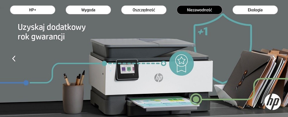 Printer multifunksional HP OfficeJet Pro 9010e, Inkjet termal, i zi