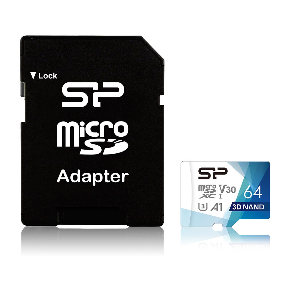 Kartë e memories Silicon Power Superior Pro, MicroSDXC, 64 GB, Class 10 + përshtatës SD