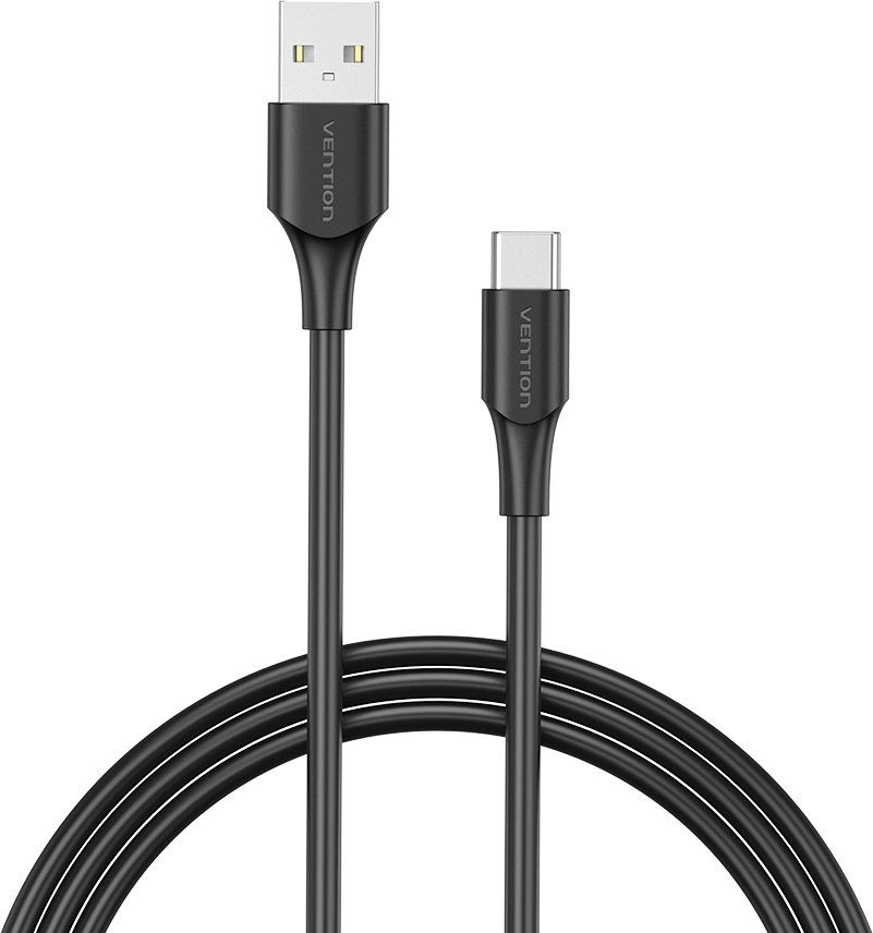 Kabllo Vention USB 2.0 në USB C, 3A, 1.5m, e zezë
