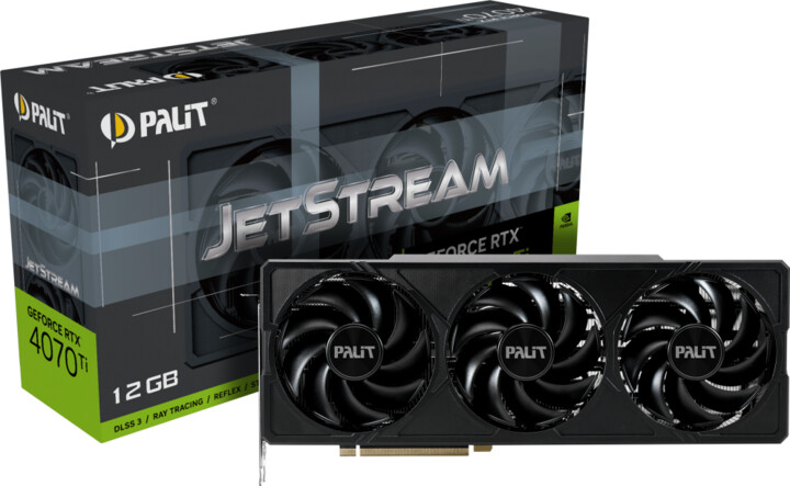 Kartelë grafike PALiT GeForce RTX 4070 Ti JetStream, 12GB GDDR6X
