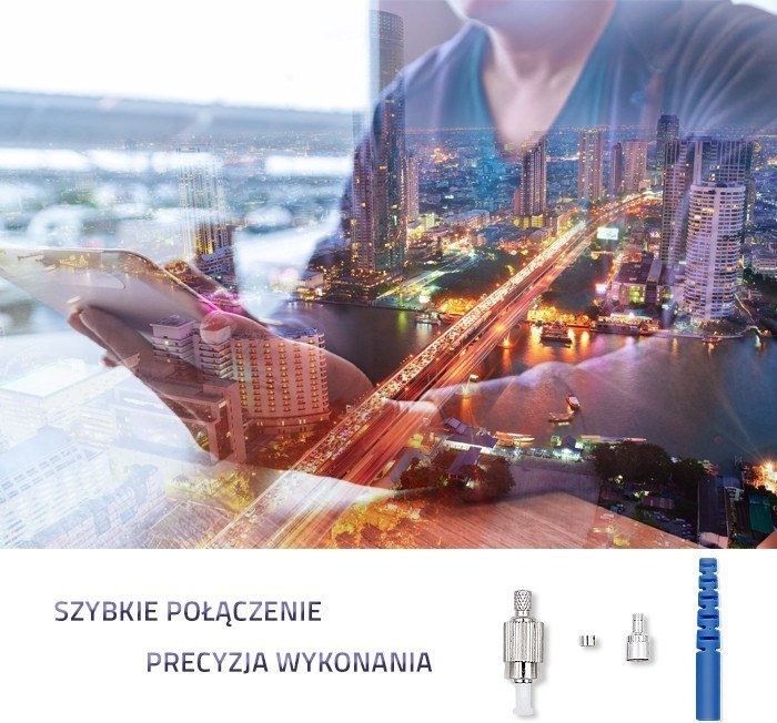 Konektor fibër optike Qoltec FC PC, single mode, 2.0mm