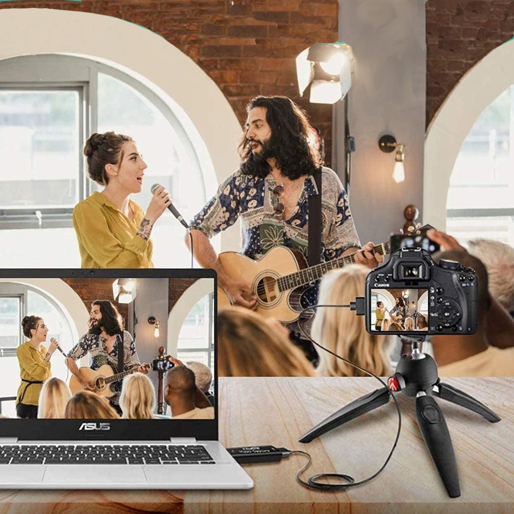 Kartë video capture Techly I USB VIDEO 1080TY, USB në HDMI, hyrje 4K 60Hz, dalje 1080p, e zezë