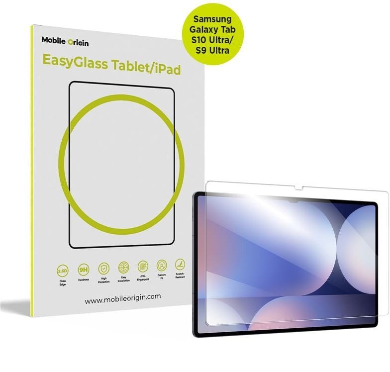 Xham mbrojtës Mobile Origin EasyGlass për Samsung Galaxy Tab S10 Ultra S9 Ultra, i tejdukshëm
