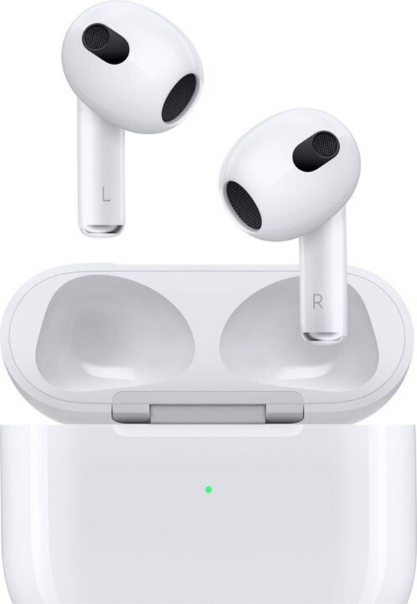 [OUTLET] Dëgjuese Apple AirPods (2021), të bardha + kuti karikimi wireless, V