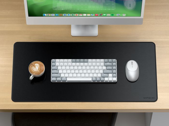 Satechi Vegan Leather Premium Desk Mat, Black