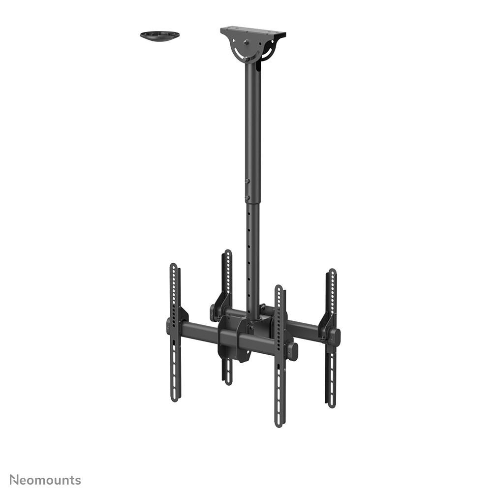Mbajtëse tavani për dy monitorë/TV Neomounts NM-C440D, 32-60", 45kg, e zezë