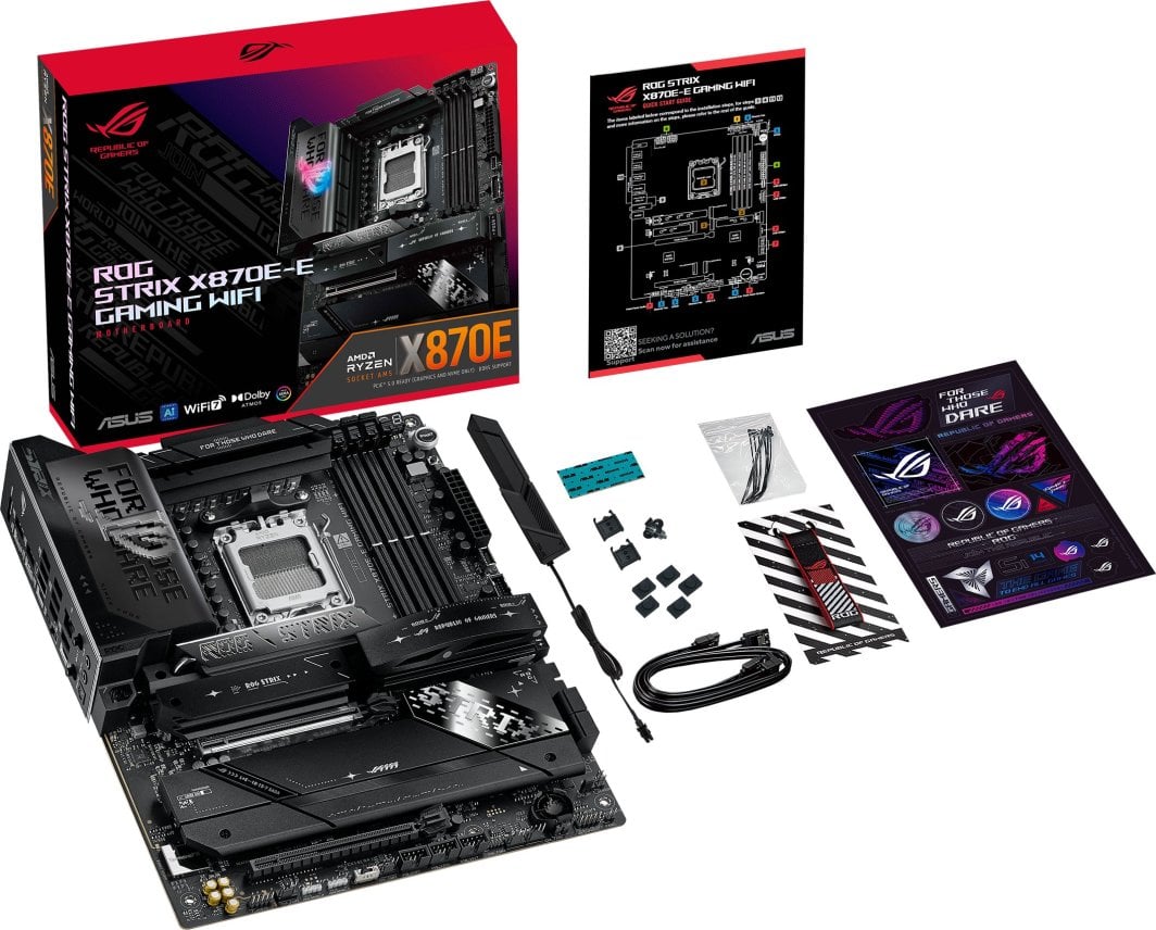 Pllakë amë ASUS ROG STRIX X870E-E GAMING WIFI, AMD X870E, Socket AM5, ATX