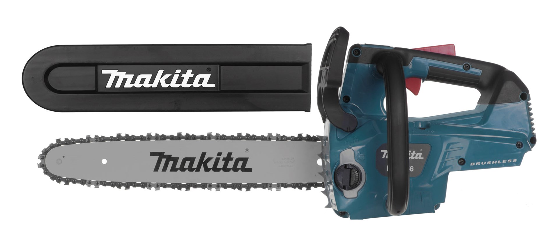 Sharrë me zinxhir Makita DUC356ZB, 2 x 18V, shufër 35 cm, blu e zezë