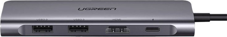 Stacion dokimi Ugreen CM195, USB C, HDMI 4K, gri