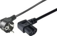Kabllo rryme Microconnect CEE 7/7, prizë e kënduar, e zezë