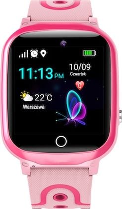 Ore inteligjente GoGPS K17, GPS, për fëmijë, rozë