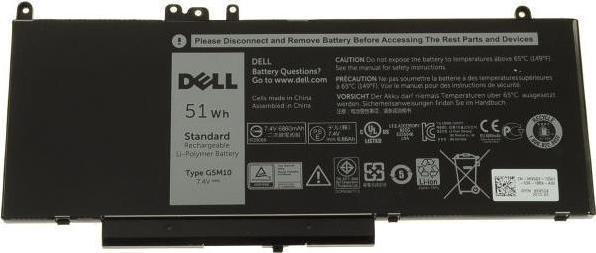Bateri laptopi Dell K9GVN, 4 cell, 51 Wh, e zezë