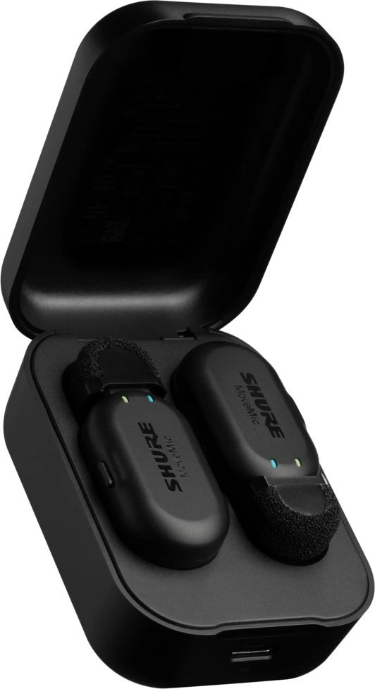 Mikrofon pa tel Shure MoveMic Two Receiver, 2 kanale, lavalier, i zi